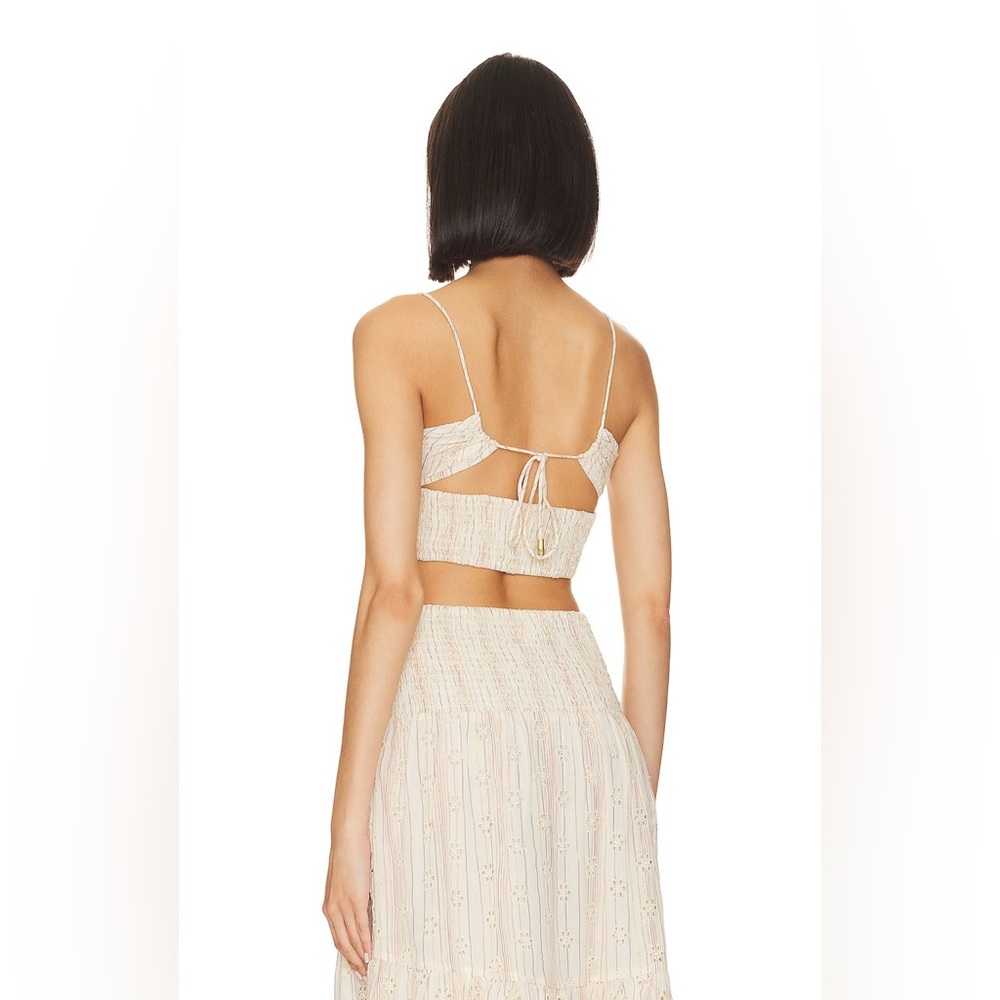 NEW L*Space Falling For You Eyelet Maxi Skirt and Top Set sz Small - Picture 4 of 7